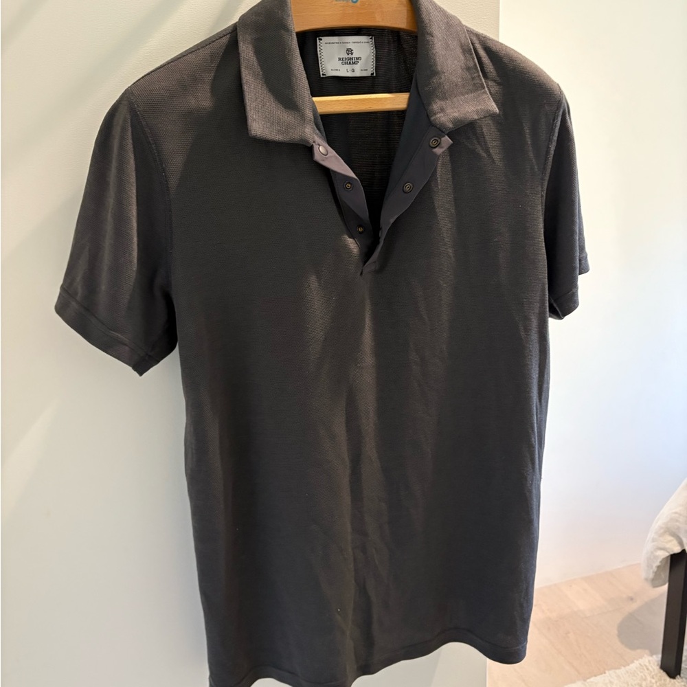 Reigning Champ Dark Gray Polo Shirt